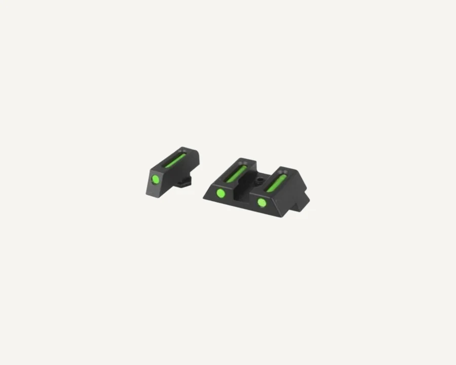 Kit de mira fibra óptica verde para Glock